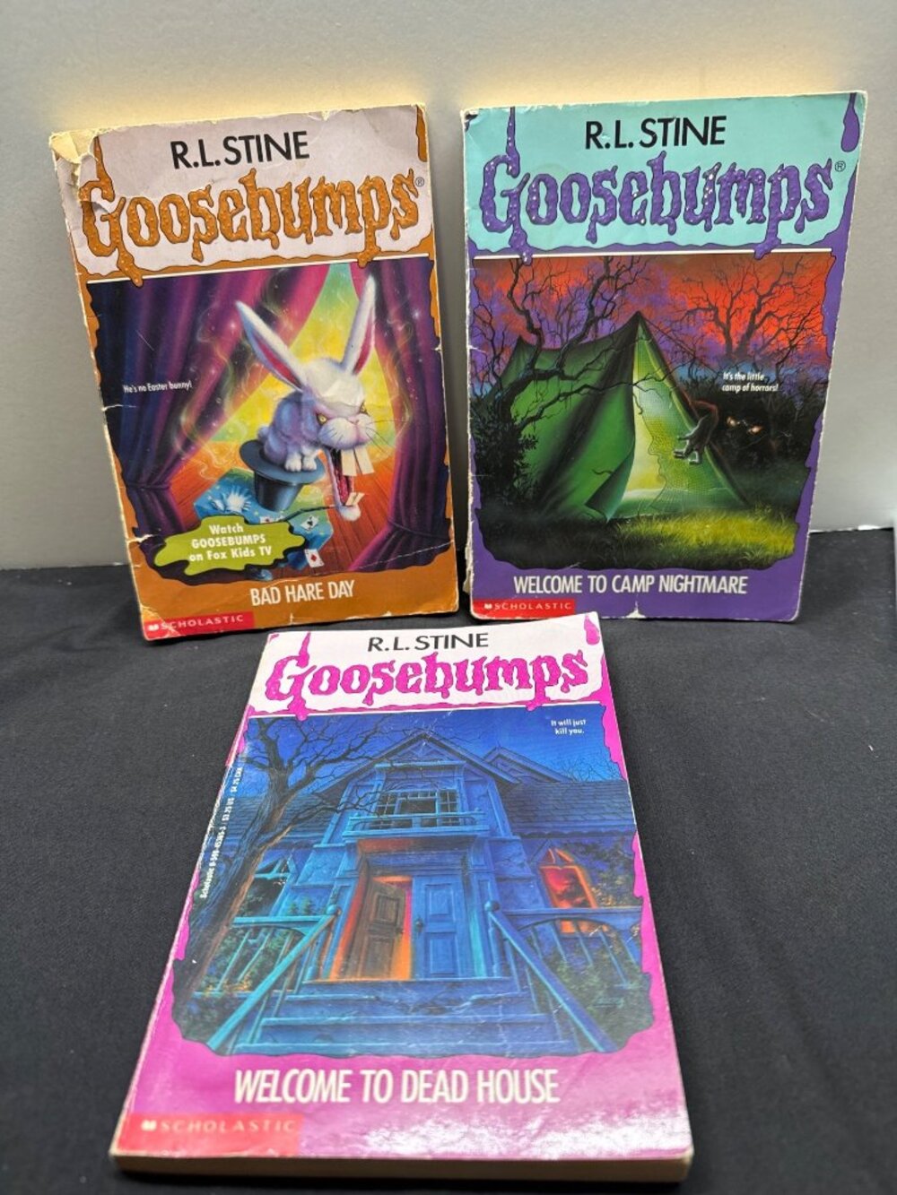 3 Vintage First Edition Goosebumps By R.L. Stine #1, #9 & #41